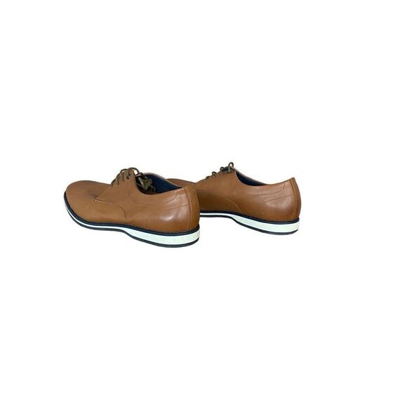 Nine West Men\'s Brown Lace Up Almond Toe Mathias Oxford Dress Shoes Size 11M main image 4